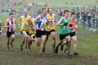 298 Lewis Lloyd, 344 Gordon Benson, 99 William Poulson, 22 Jonathan Davies and 126 Michael Callegan during the under-20s men McCain World Cross country Trials and Inter Counties.
